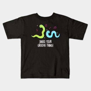 Snake Your Groove Thing Cute Snake Pun Kids T-Shirt